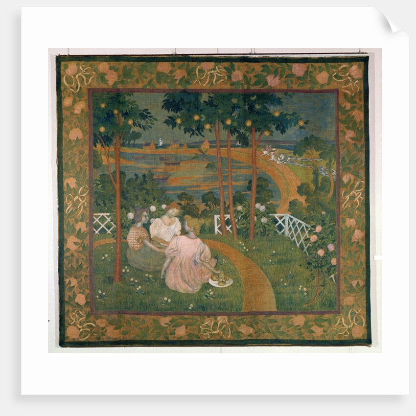 Three Young Princesses or, In the Bois d'Amour, design for a tapesty, c.1898 by Maurice Denis