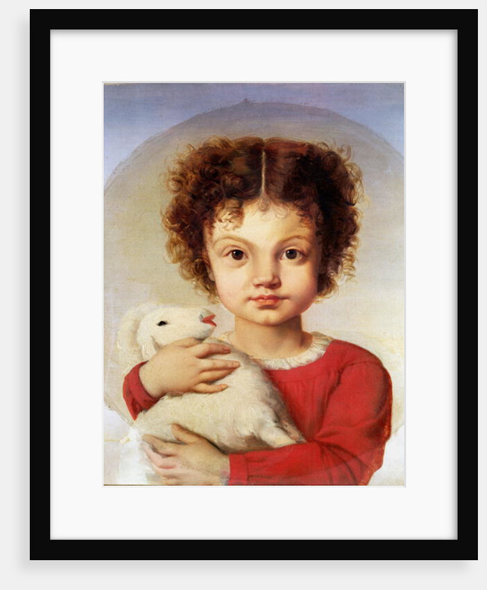 Portrait of the Artist's Daughter, Lina by Luigi Calamatta