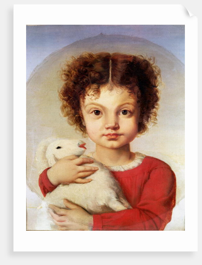 Portrait of the Artist's Daughter, Lina by Luigi Calamatta