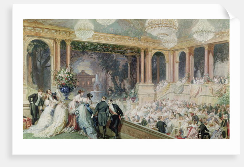 Dinner at the Tuileries, 1867 by Henri Baron