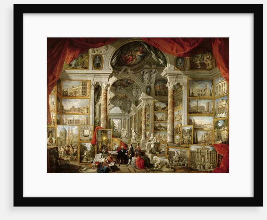 Gallery with Views of Modern Rome, 1759 by Giovanni Paolo Pannini