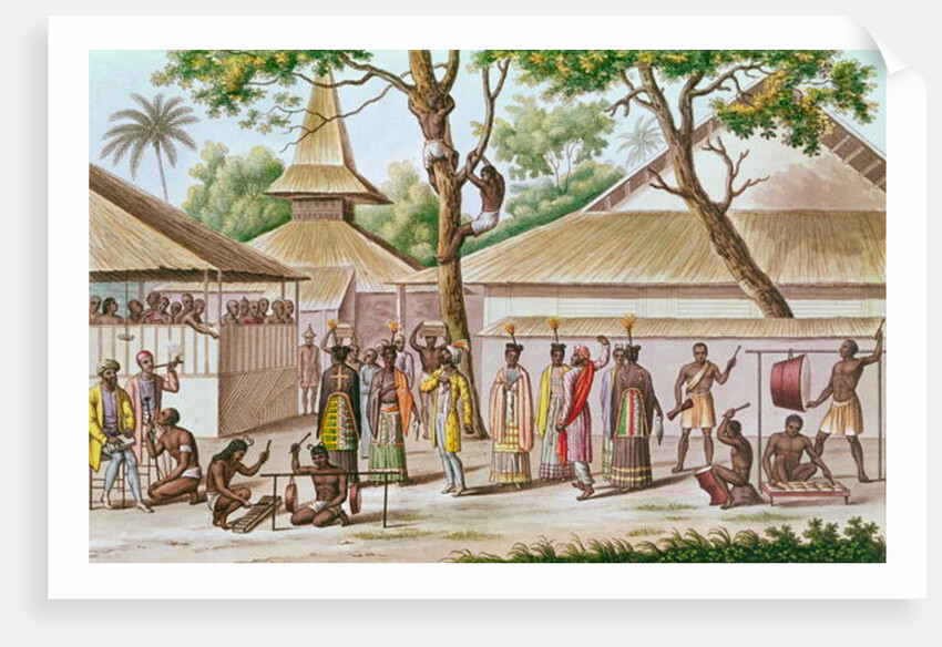 Religious Festival in Caieli, Buru Island by French School