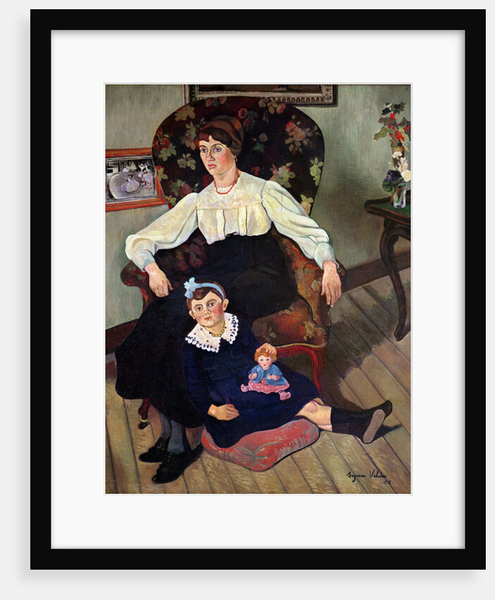 Portrait of Marie Coca and her Daughter, 1913 by Marie Clementine Valadon