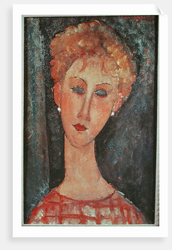 Young Girl with Earrings by Amedeo Modigliani