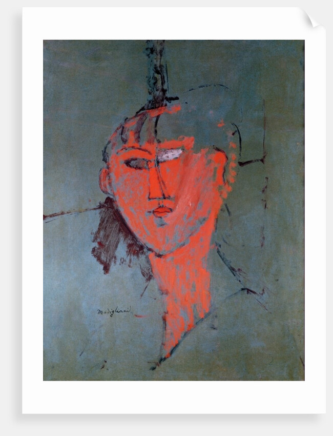 The Red Head, c.1915 by Amedeo Modigliani
