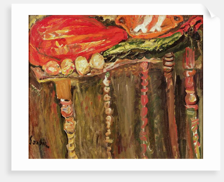 Still Life with a Piece of Raw Meat, c.1924 by Chaim Soutine