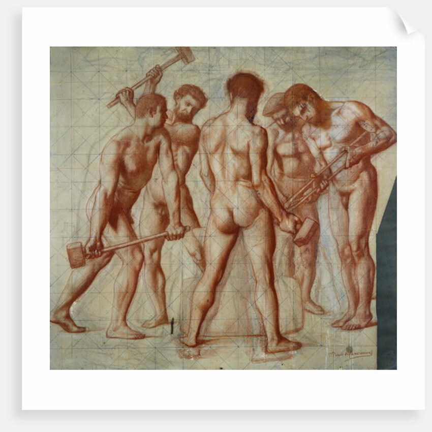 The Forgers, study for 'Allegorie du Travail' by Pierre Puvis de Chavannes