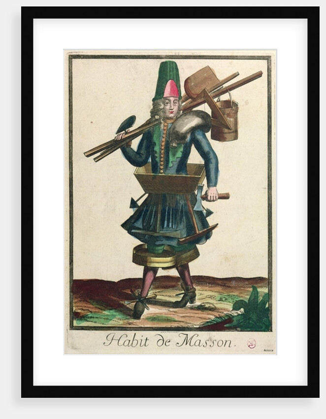 The Mason's Costume by Bonnart
