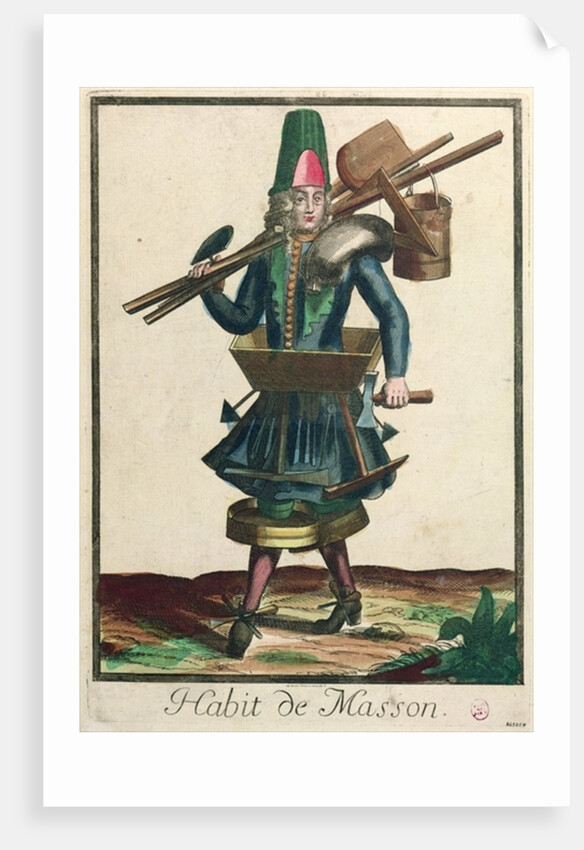 The Mason's Costume by Bonnart