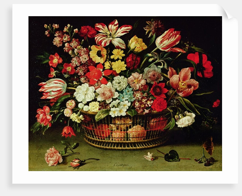 Basket of Flowers by Jacques Linard
