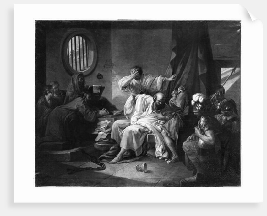 The Death of Socrates 1762 by Jacques Philippe Joseph de Saint-Quentin