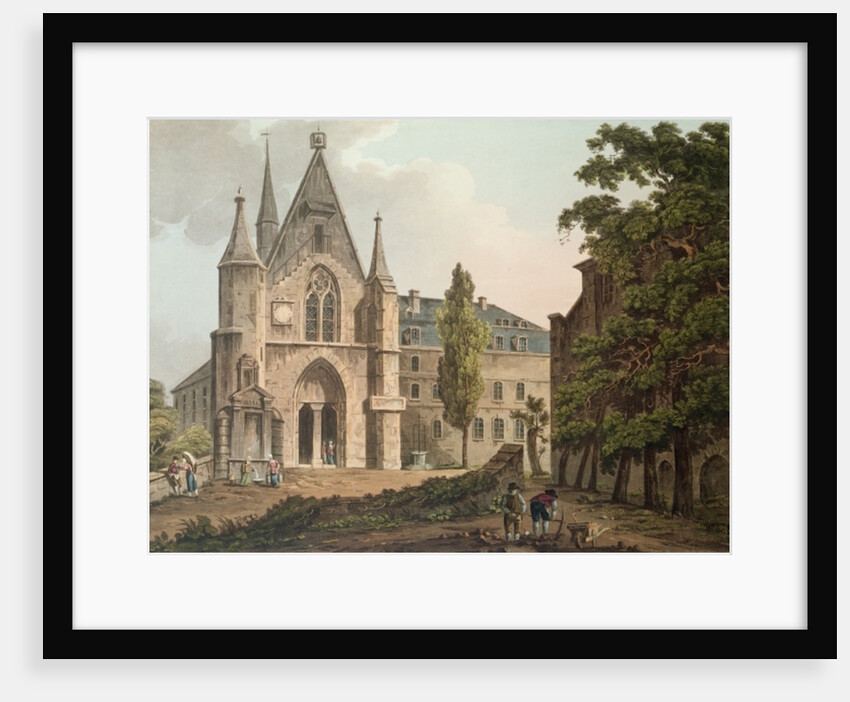 The College de Navarre in Paris by John Claude Nattes