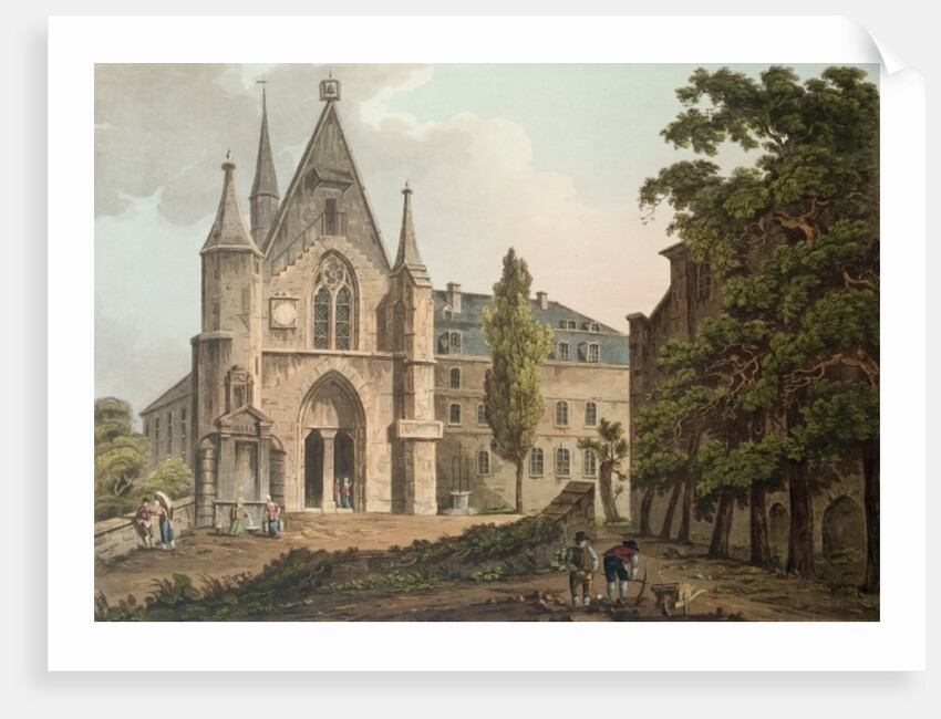 The College de Navarre in Paris by John Claude Nattes