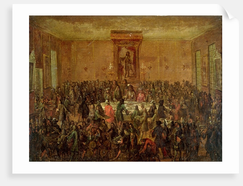 Banquet Given in Honour of Louis XIV by the Corps Municipal at the Hotel-de-Ville, c.1680 by French School