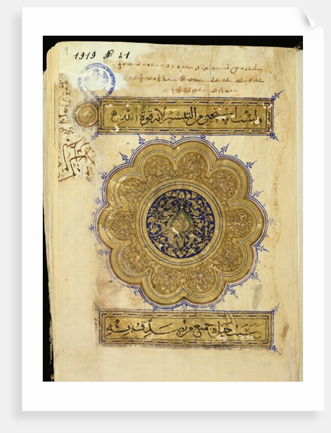 Ms D-228 Page from 'The Epistles and Acts of the Apostles', 1341 by Islamic School