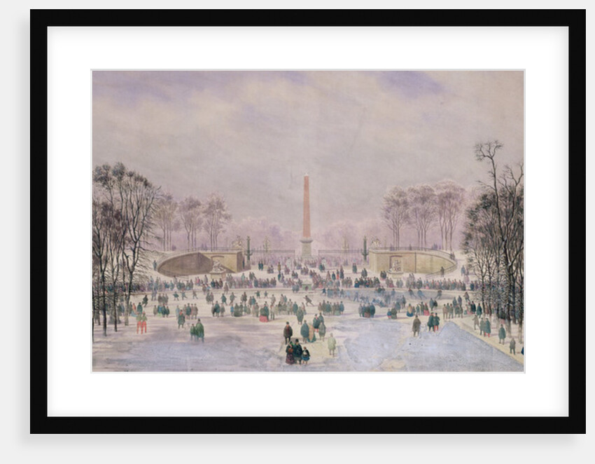 Skating in the Tuileries, c.1865 by Theodore Jung