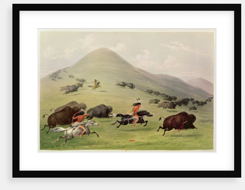 The Buffalo Hunt, c.1832 by George Catlin