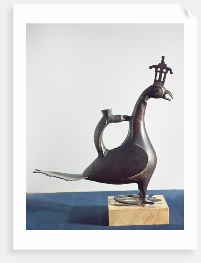Aquamanile in the form of a peacock by Islamic School