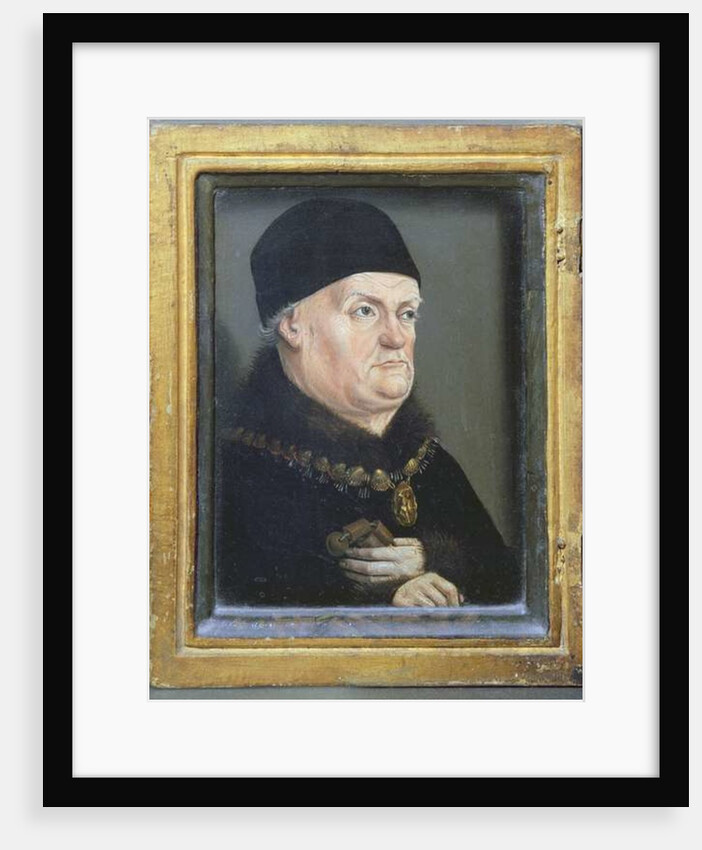 The Matheron Diptych: Portrait of Rene I 'The Good' Duke of Anjou and his wife, Jeanne de Laval c.1475 by Nicolas Froment