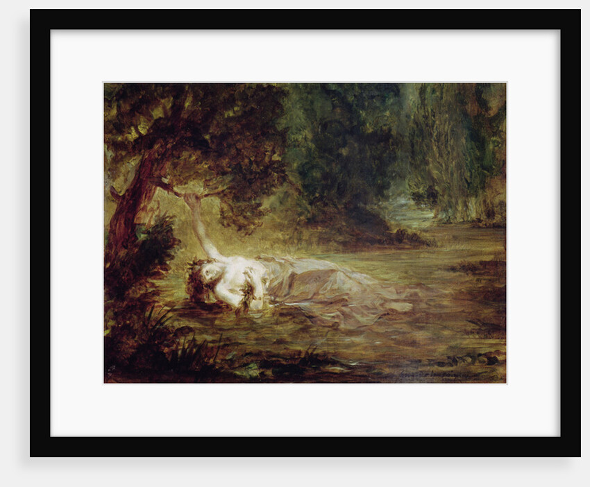 The Death of Ophelia, 1838 by Ferdinand Victor Eugene Delacroix