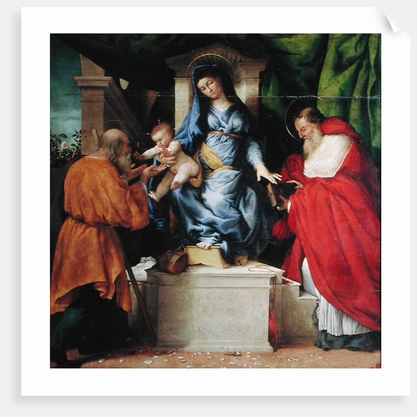 The Madonna of the Roses, 1526 by Lorenzo Lotto