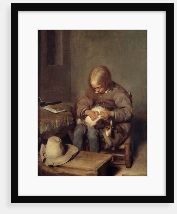 The Flea-Catcher c.1655 by Gerard ter Borch or Terborch