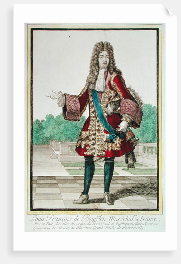 Marshal Louis Francois de Boufflers by Robert Bonnart