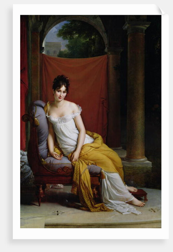Portrait of Madame Recamier by Francois Pascal Simon Baron Gerard