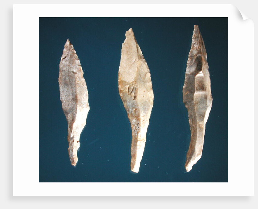 Three arrow heads by Prehistoric Prehistoric