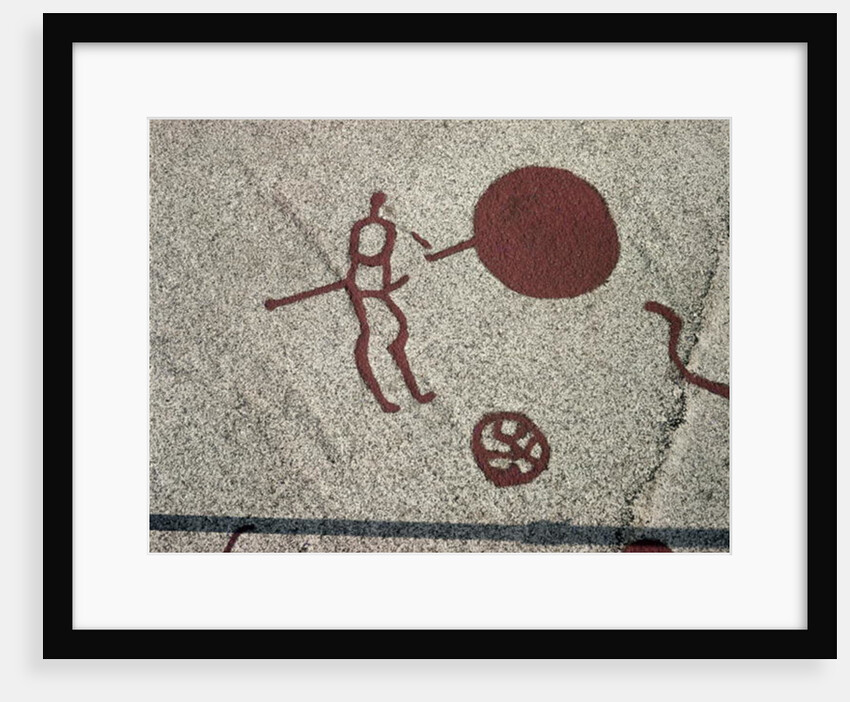 Male figure with the sun by Protohistoric Protohistoric