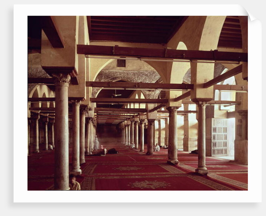 The Qibla Liwan of the Mosque of Al-Azhar, 970 AD by Islamic School
