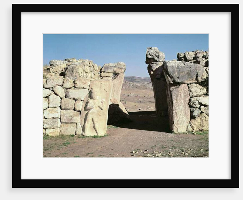 The King's Gate from the walls of Hattusas by Hittite