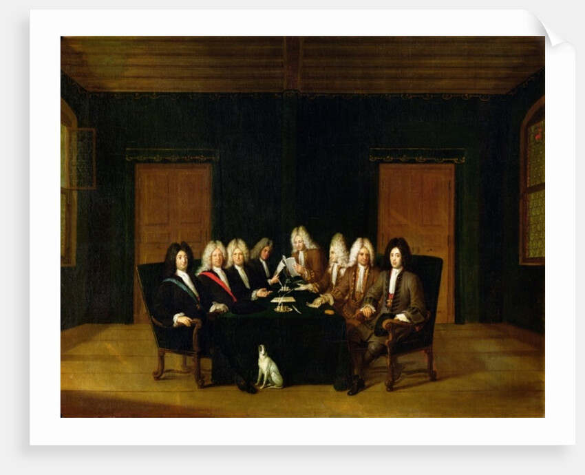 The Plenipotentiaries at the Congress of Baden, September 1714 by Johann Rudolph the Elder Huber