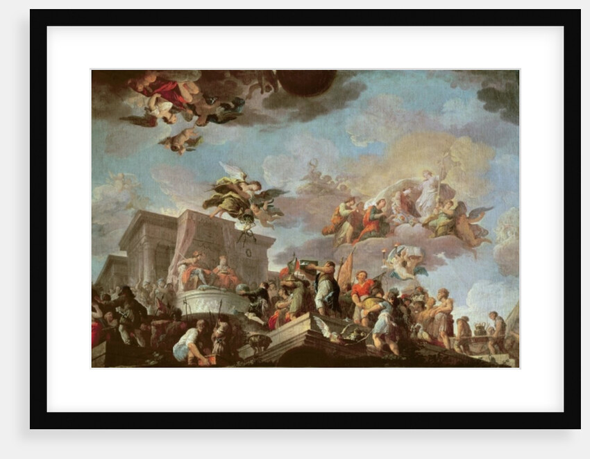 Christopher Columbus Offering the New World to the Catholic Kings, before 1765 by Antonio the Elder Gonzalez Velazquez