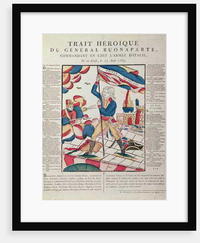 Napoleon I on the Bridge at Arcola, 17th November 1796, 18th-19th century by School French