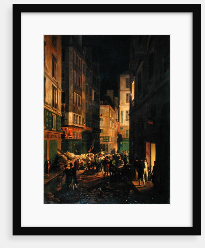 Arrival of Louis-Philippe at the Palais-Royal, 30th July 1830, after a painting by Horace Vernet, 1836 by Jean-Baptiste-Prudent Carbillet