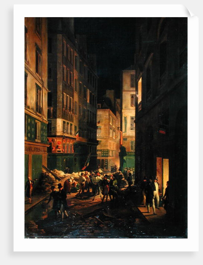 Arrival of Louis-Philippe at the Palais-Royal, 30th July 1830, after a painting by Horace Vernet, 1836 by Jean-Baptiste-Prudent Carbillet