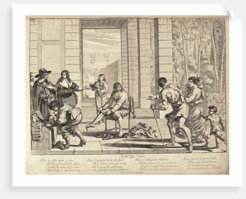 Clothing the Naked by Abraham Bosse