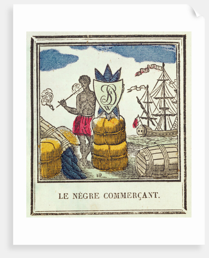 The Black Trader, plate 529 from 'Les Petits Metiers' by French School