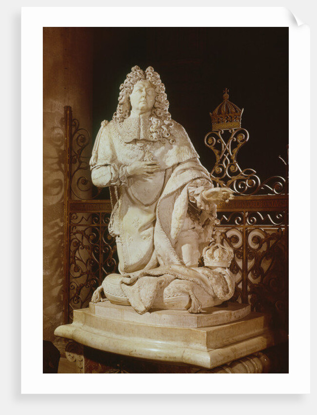 The Vow of Louis XIII detail of Louis XIV 1715 by Antoine Coysevox