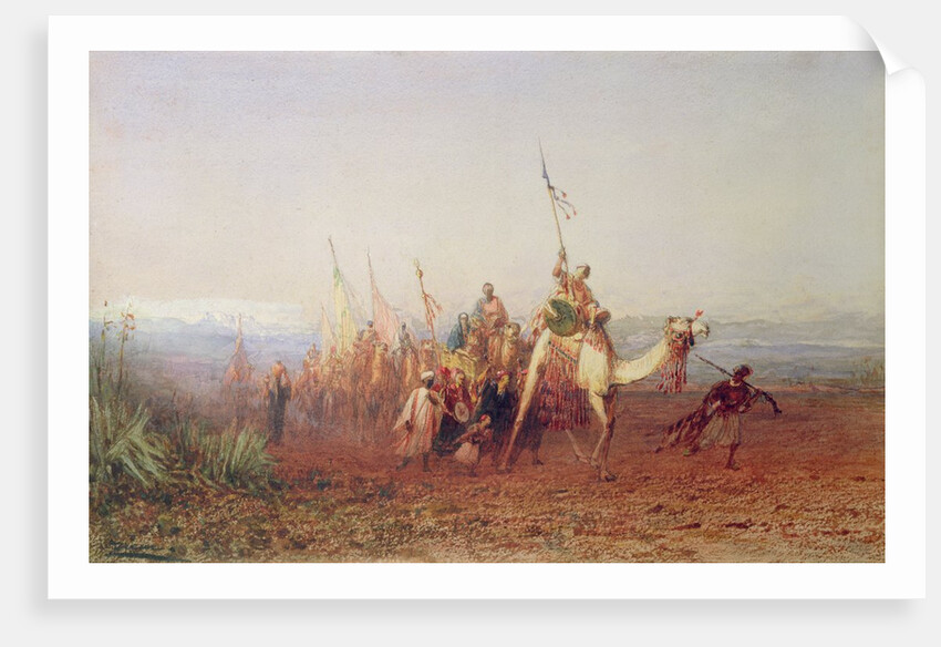 A Caravan on the Way to Cairo by Felix Ziem