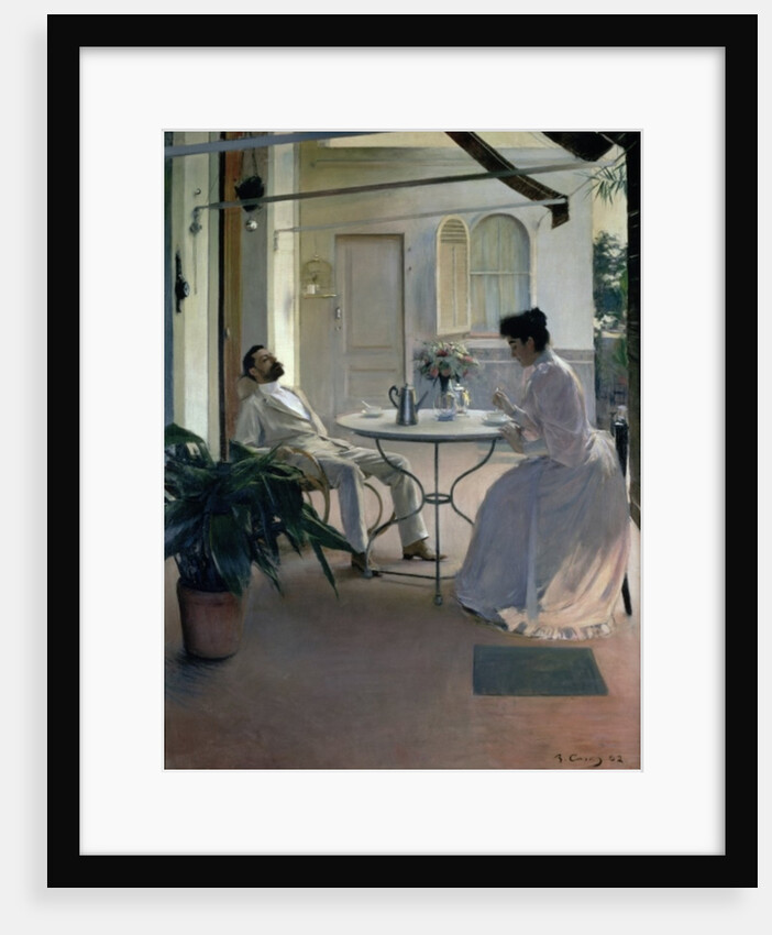 Open Air Interior, Barcelona, 1892 by Ramon Casas i Carbo