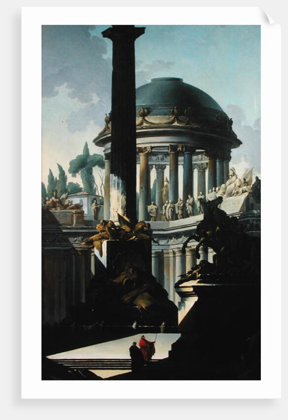 Architectural Landscape or Capriccio by Louis-Joseph Le Lorrain