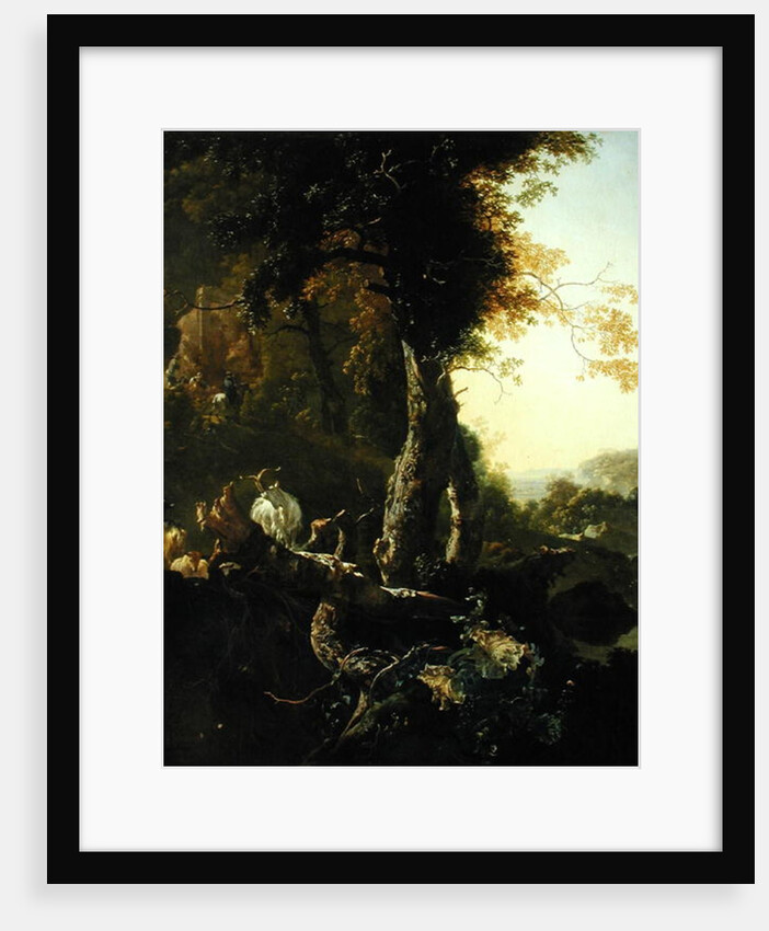 Landscape with Rising Sun by Adam Pynacker