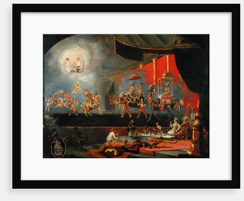 Painting inspired by Moghul miniatures by Willem Schellinks