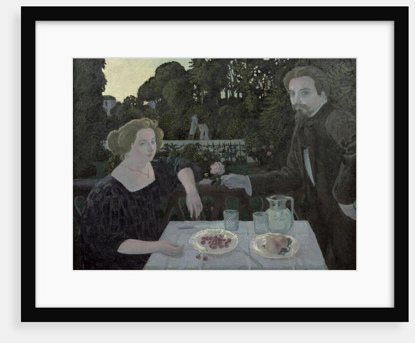 Marthe and Maurice Denis at Dusk, or The Dessert in the Garden, 1897 by Maurice Denis