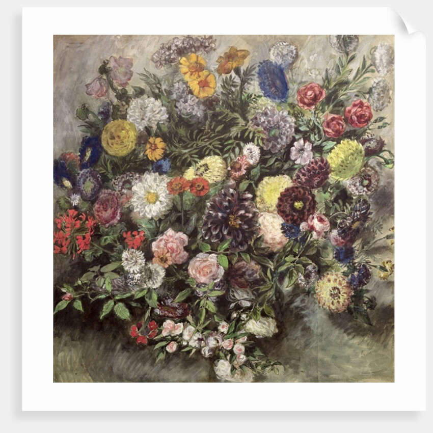 Bouquet of Flowers by Ferdinand Victor Eugene Delacroix