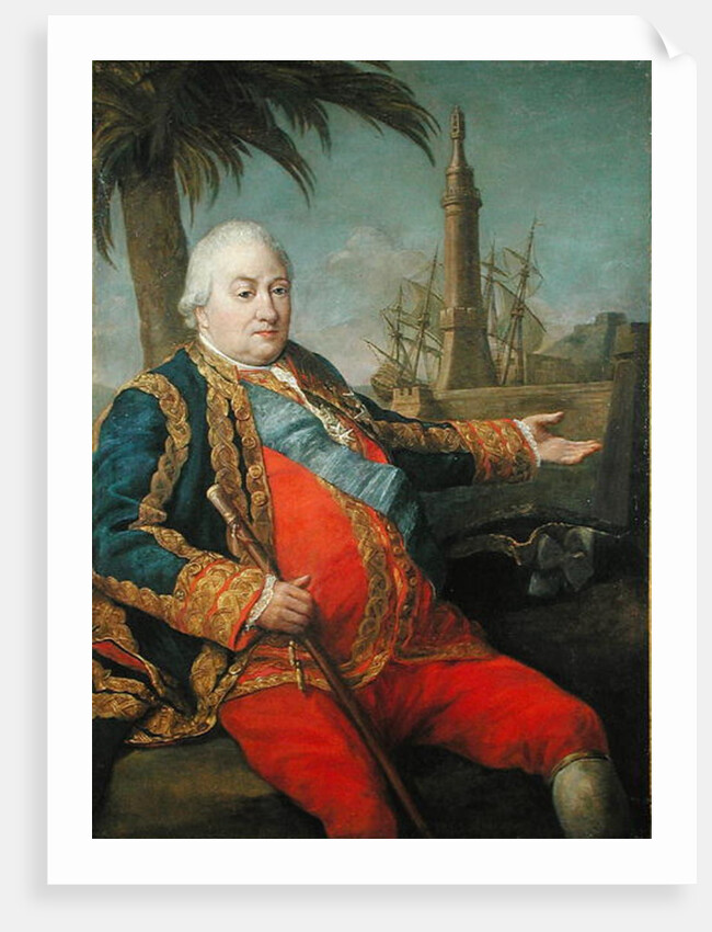 Pierre de Suffren-Saint-Tropez Vice Admiral of France by Pompeo Girolamo Batoni