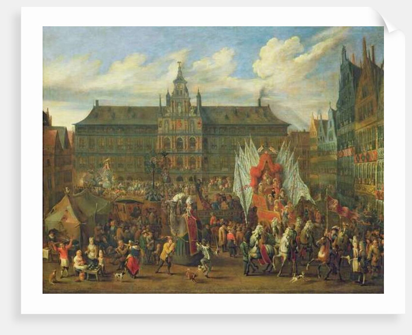A Procession at Antwerp, 1697 by Alexander van Bredael
