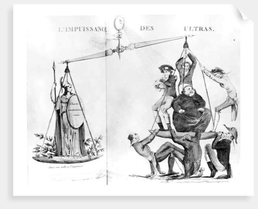 Vain efforts of the Ultras, 1819 by French School